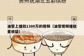 油管上播放1300万的视频（油管视频播放量收益）
