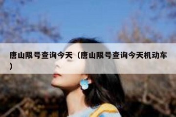 唐山限号查询今天（唐山限号查询今天机动车）
