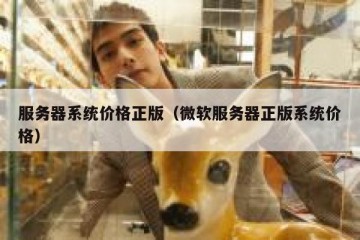 服务器系统价格正版（微软服务器正版系统价格）