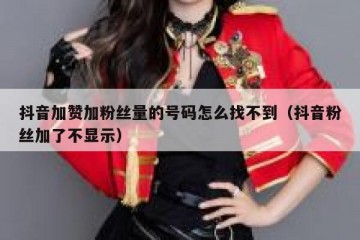 抖音加赞加粉丝量的号码怎么找不到（抖音粉丝加了不显示）