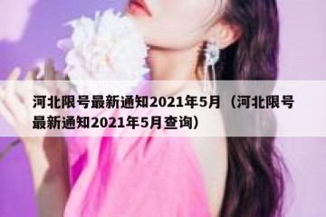 河北限号最新通知2021年5月（河北限号最新通知2021年5月查询）