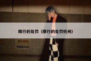 限行的处罚（限行的处罚杭州）