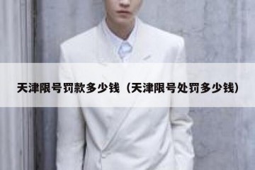 天津限号罚款多少钱（天津限号处罚多少钱）