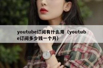 youtube订阅有什么用（youtube订阅多少钱一个月）