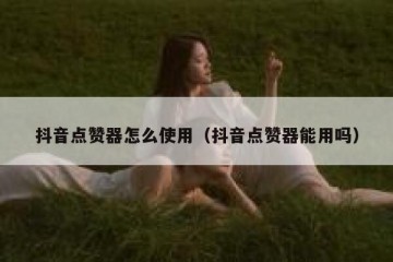 抖音点赞器怎么使用（抖音点赞器能用吗）