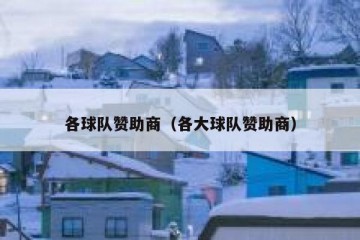 各球队赞助商（各大球队赞助商）