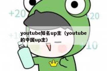 youtube知名up主（youtube的中国up主）