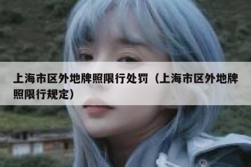 上海市区外地牌照限行处罚（上海市区外地牌照限行规定）