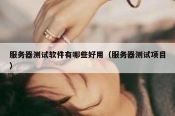 服务器测试软件有哪些好用（服务器测试项目）