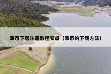 派币下载注册教程安卓（派币的下载方法）