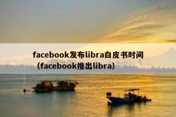 facebook发布libra白皮书时间（facebook推出libra）