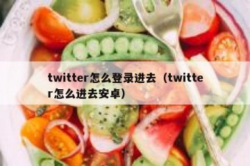 twitter怎么登录进去（twitter怎么进去安卓）
