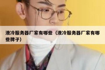 液冷服务器厂家有哪些（液冷服务器厂家有哪些牌子）