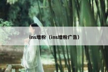 ins增粉（ins增粉广告）