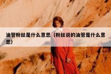 油管粉丝是什么意思（粉丝说的油管是什么意思）