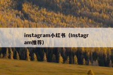 instagram小红书（Instagram推荐）