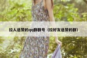 拉人送赞的qq群群号（拉好友送赞的群）