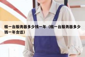 租一台服务器多少钱一年（租一台服务器多少钱一年合适）
