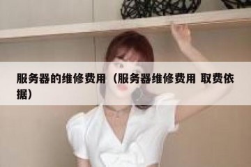 服务器的维修费用（服务器维修费用 取费依据）