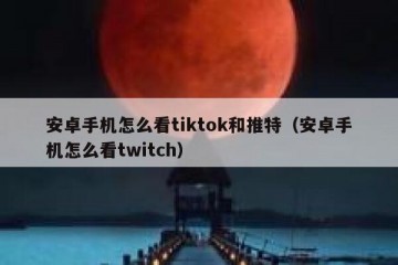 安卓手机怎么看tiktok和推特（安卓手机怎么看twitch）