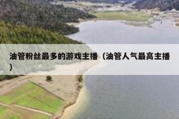 油管粉丝最多的游戏主播（油管人气最高主播）