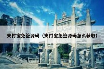 支付宝免签源码（支付宝免签源码怎么获取）