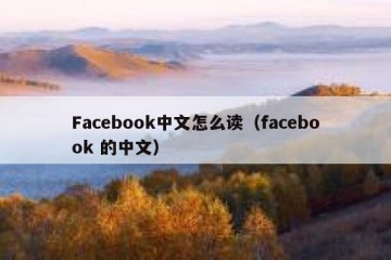 Facebook中文怎么读（facebook 的中文）