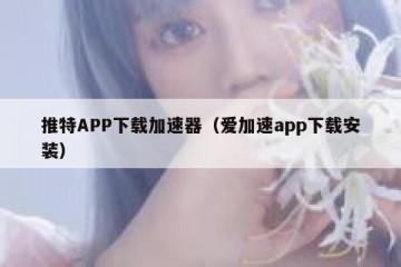 推特APP下载加速器（爱加速app下载安装）