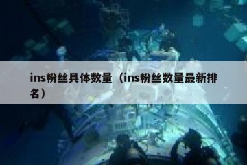 ins粉丝具体数量（ins粉丝数量最新排名）