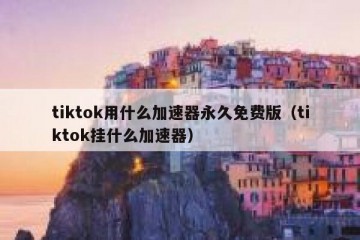 tiktok用什么加速器永久免费版（tiktok挂什么加速器）
