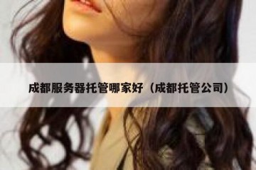 成都服务器托管哪家好（成都托管公司）