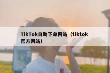 TikTok自助下单网站（tiktok 官方网站）