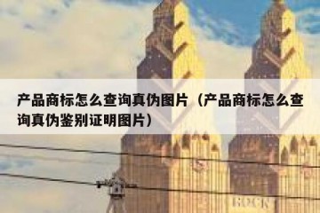 产品商标怎么查询真伪图片（产品商标怎么查询真伪鉴别证明图片）