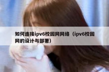如何连接ipv6校园网网络（ipv6校园网的设计与部署）