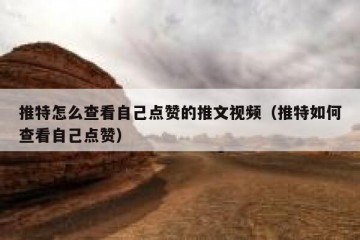 推特怎么查看自己点赞的推文视频（推特如何查看自己点赞）