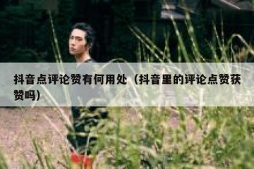 抖音点评论赞有何用处（抖音里的评论点赞获赞吗）