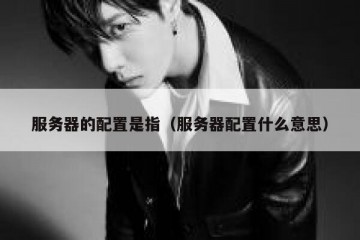 服务器的配置是指（服务器配置什么意思）