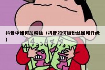 抖音中如何加粉丝（抖音如何加粉丝团和升级）