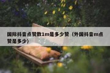 国际抖音点赞数1m是多少赞（外国抖音m点赞是多少）