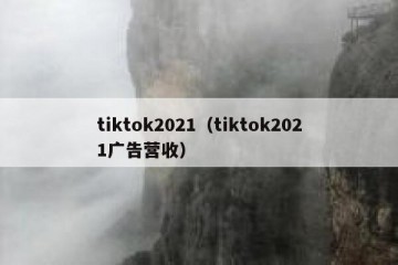 tiktok2021（tiktok2021广告营收）
