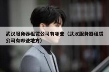 武汉服务器租赁公司有哪些（武汉服务器租赁公司有哪些地方）