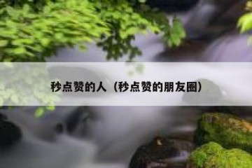 秒点赞的人（秒点赞的朋友圈）