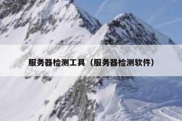 服务器检测工具（服务器检测软件）