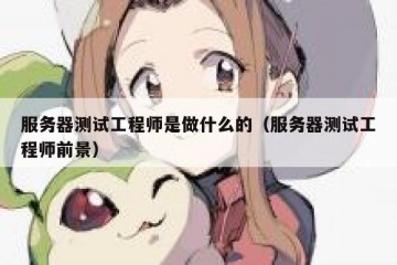 服务器测试工程师是做什么的（服务器测试工程师前景）