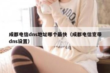 成都电信dns地址哪个最快（成都电信宽带dns设置）