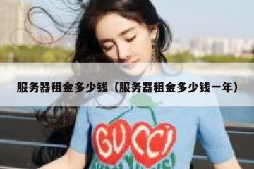 服务器租金多少钱（服务器租金多少钱一年）
