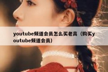 youtube频道会员怎么买老高（购买youtube频道会员）