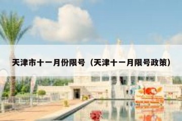 天津市十一月份限号（天津十一月限号政策）