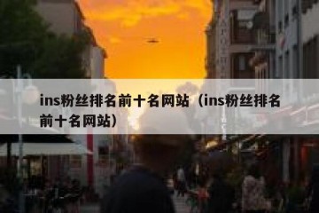 ins粉丝排名前十名网站（ins粉丝排名前十名网站）