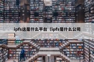 ipfs这是什么平台（ipfs是什么公司）